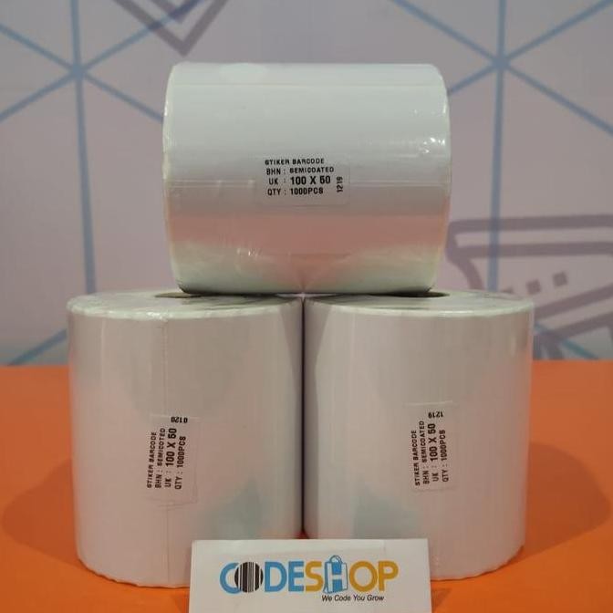 

Baru Label Semicoated 100X50Mm 1 Line - Kertas Stiker Harga Produk 100X50