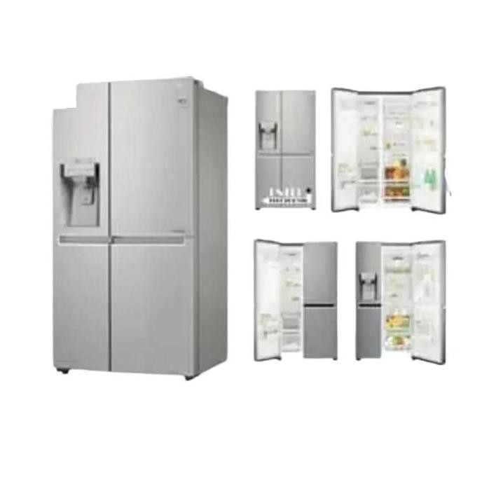 BEBAS ONGKIR - KULKAS SIDE BY SIDE IN DOOR ICE MAKER INVERTER LINIER LG GC-L247CLCV