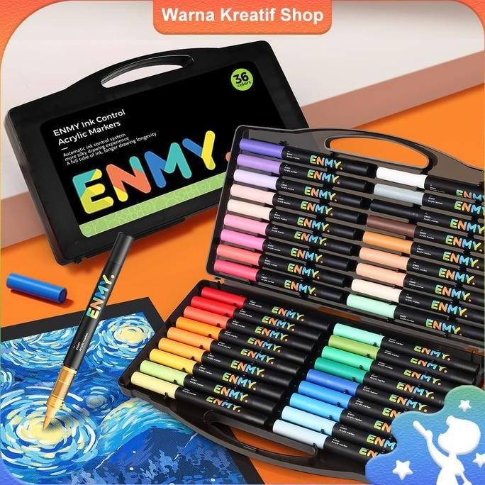 

WARNA KREATIFENMY 48 WARNA MARKER CAIR AKRILIK LANGSUNG, MARKER CAT AIR AKRILIK, MARKER KATUN UNTUK TEKSTIL, KANVAS, BATU, KACA, KAYU, KERTAS, DIY, MARKER CAT UNTUK BAHAN BAKU KERAJINAN TANGAN DIY ORIGINAL DAN TERPERCAYA