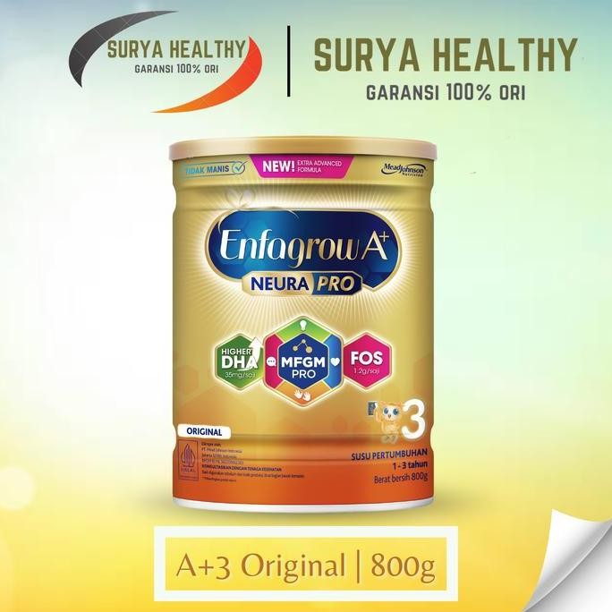

terbaru enfagrow a+ 3 800gr susu formula anak 1-3 tahun original
