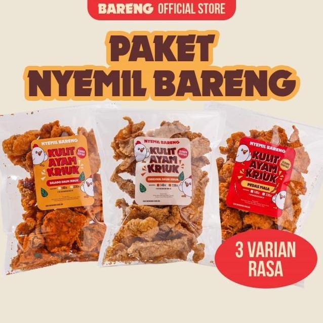 

Nyemil Bareng - Paket 3 Kulit Ayam Kriuk Semua Rasa #Gratisongkir