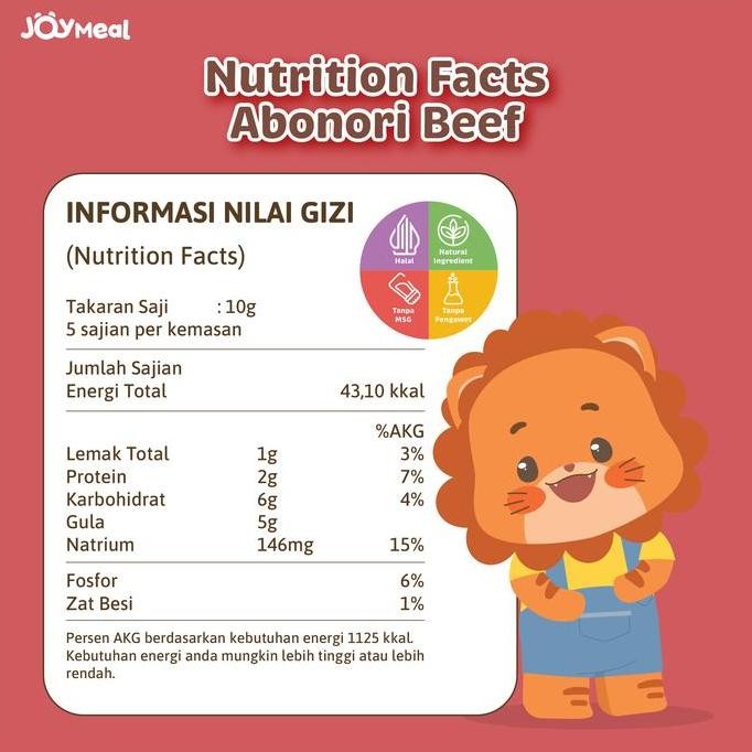 

Joymeal Abonori Beef & Chicken Original Double Combo Pack (4 Pcs) | Perpaduan Abon Dan Nori Dengan Daging Sapi Tenderloin Dan Daging Ayam Kampung #Gratisongkir