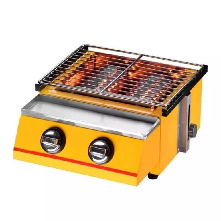 ''Terlaris" Panggangan Sosis Dan Bbq 2 Tungku Omicko Murah