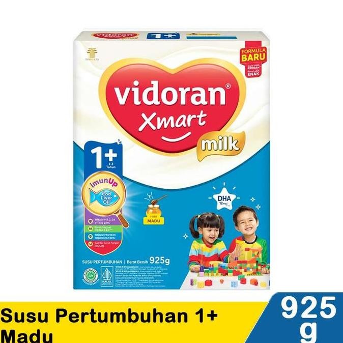 

terbaru vidoran susu formula 1+ madu 925g - susu anak 1 tahun ke atas shopee