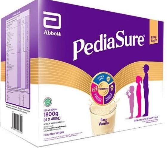 

terbaru pediasure triplesure vanila 1800g - susu formula nutrisi lengkap anak shopee