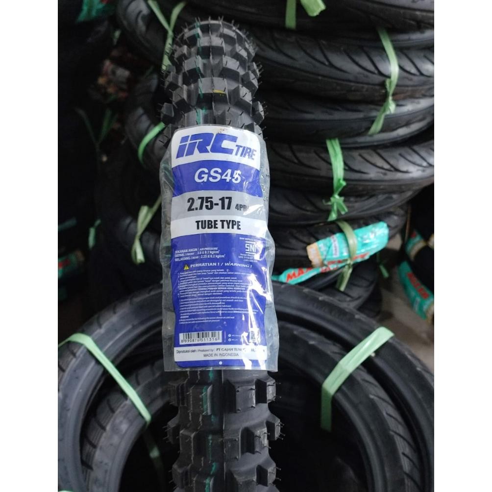 BAN IRC BAN LUAR TRAIL GS45 GS 45 250-17 275-17 275-18 300-18 TUBETYPE IRC GS-45