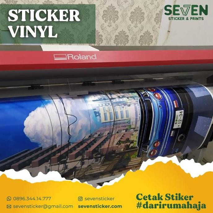 

Baru Print Stiker Vinyl Custom Murah - Cetak Stiker Waterproof Glossy Inkjet A4
