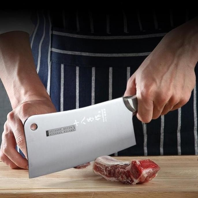 SALE PISAU GOLOK BAJA SUPER BESAR - POTONG DAGING PISAU DAPUR STAINLESS