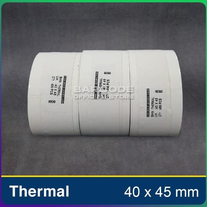

Baru Label Stiker Thermal 40X45Mm 1 Line - Kertas Label 1 Slop Core 1