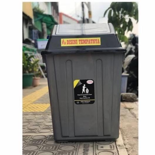 terbaru tong sampah tutup goyang jumbo 100 liter ember plastik besar