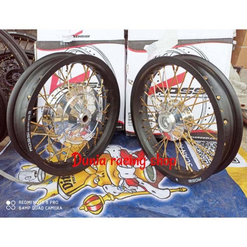 Terlaris Paketan Velg Lebar  Mio M3 Xeon Mio J X Ride Fino Rossi 160 185 215 250 300 350 Ring 14