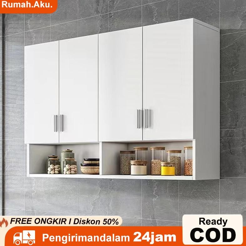 RA Kitchen Set Rak Dinding 4 Pintu/Lemari Gantung/Lemari Dapur/Lemari Kabinet/Rak Dapur