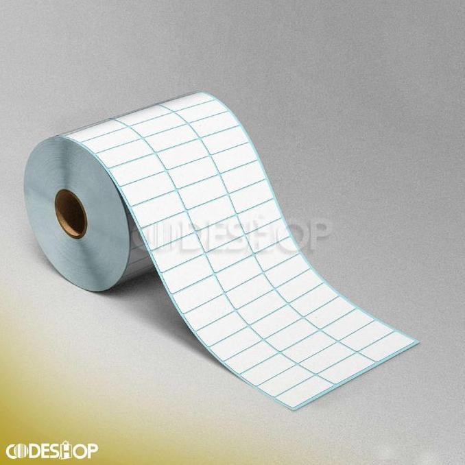

Baru Label Stiker Semicoated 33X15Mm 3 Line - Kertas Label Thermal Bare