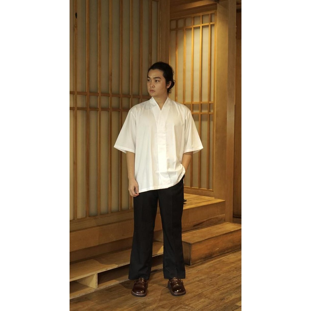Kappabashi" Style Chef Jacket / Seragam Kitchen Unisex / Aksara Chef Jacket / Baju Chef / Baju Koki
