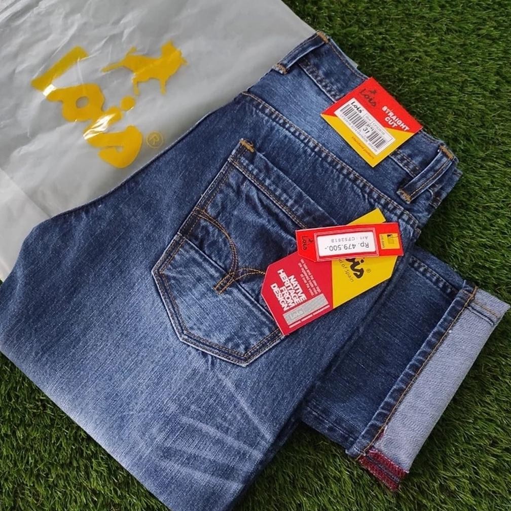 DF245>> Celana Jeans Lois Original Pria 27-38 Panjang Terbaru / Celana Jeans Pria Lois Original 100%