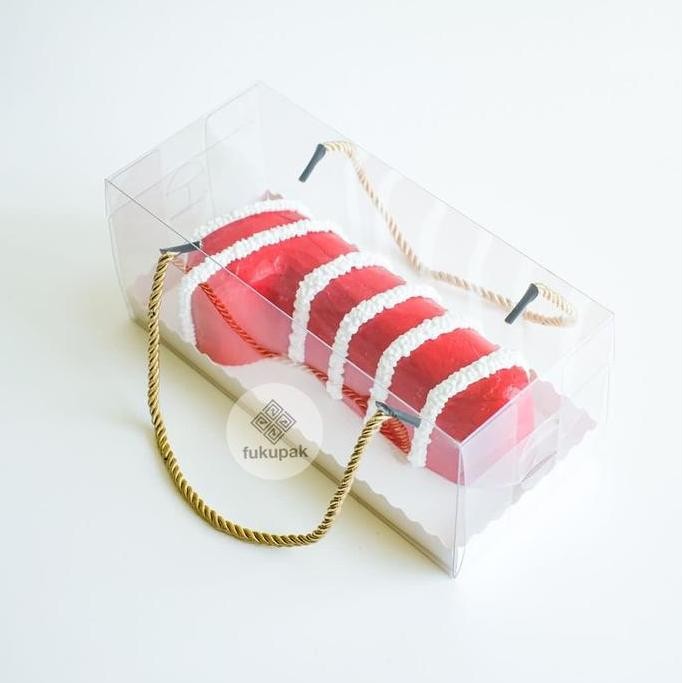 

TERLARIS - Box Mika Tali 25x12 (20pcs) Kotak Picnic Roll Cake Bolu Gulung Lapis