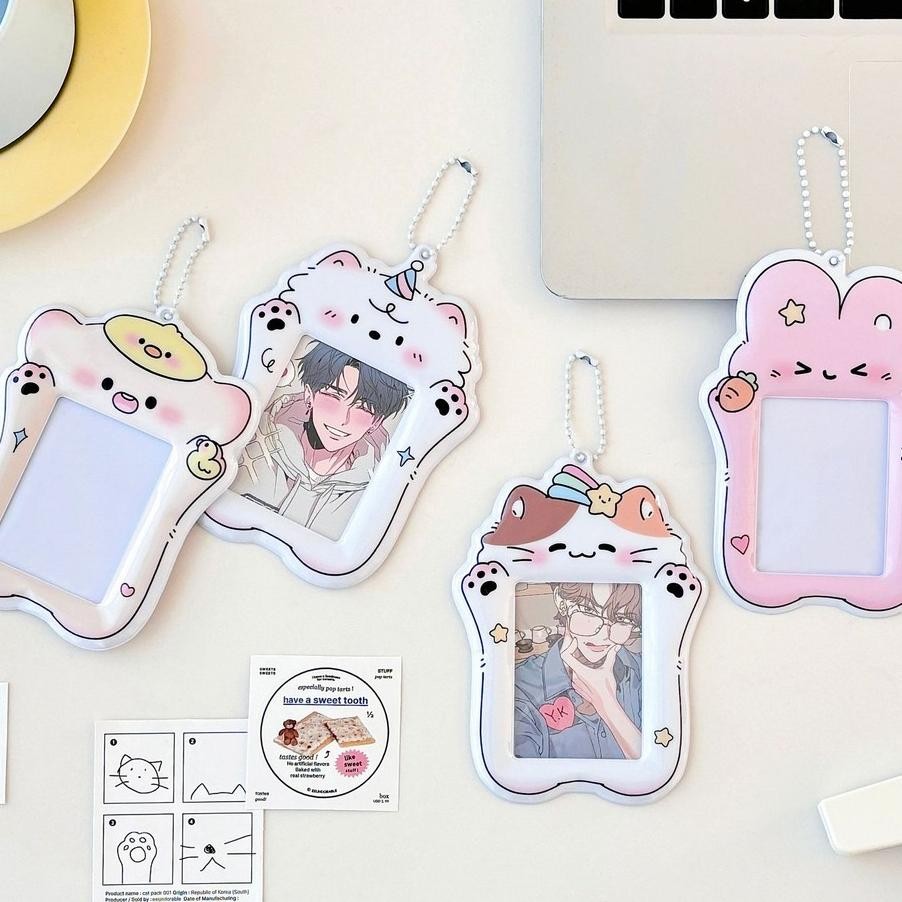 

Youcard Protectorcard Holdergantungan Kunci Holder Kartu Bahan Akrilik Transparan Ukuran 3 Inci