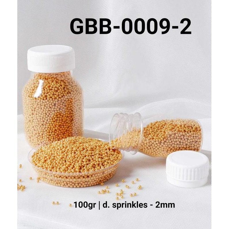 

`````````] GBB-0009-2 Sprinkles sprinkle sprinkel 100 gram mutiara emas