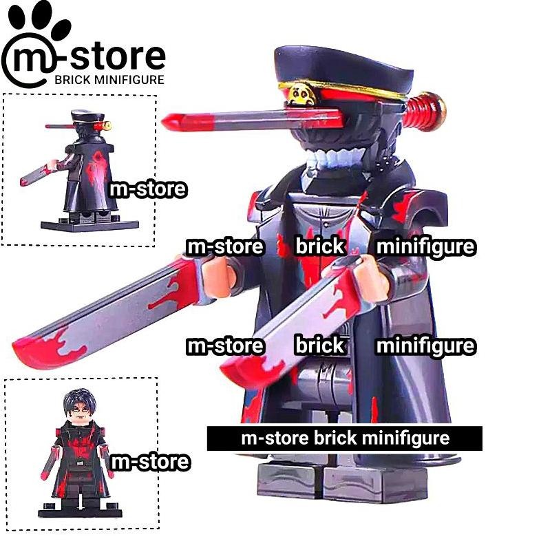 ''Terlaris" BrickChainsawManKatanaManSamuraiSwordMini Toy Figure