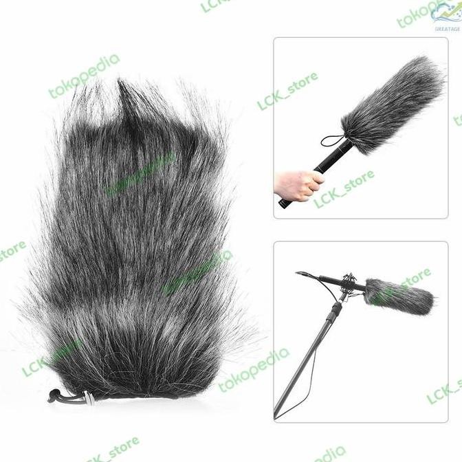 busa shotgun microphone 21cm interview kondenser /cover mic wawancara Terlaris