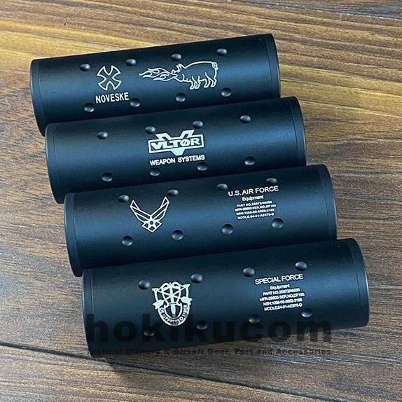 SILENCER FMA SHORT 107MM DUAL DRAT 14MM (CCW/CW) PEREDAM FOR AIRSOFT WGG WGB ORIGINAL DAN TERPERCAYA