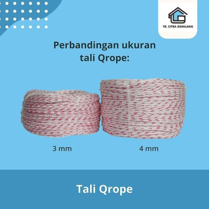 

Tali Tampar Plastik 4 Mm Asli - Qrope Putih Corak Roll Kualitas Terbaik Harga Termurah