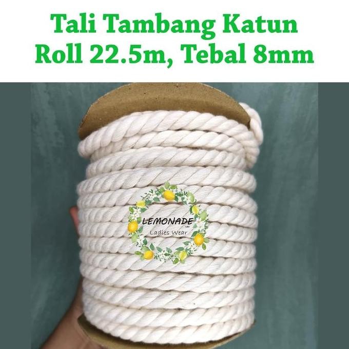 

Tali Tambang Katun 8Mm 22,5M Kualitas Terbaik Harga Termurah