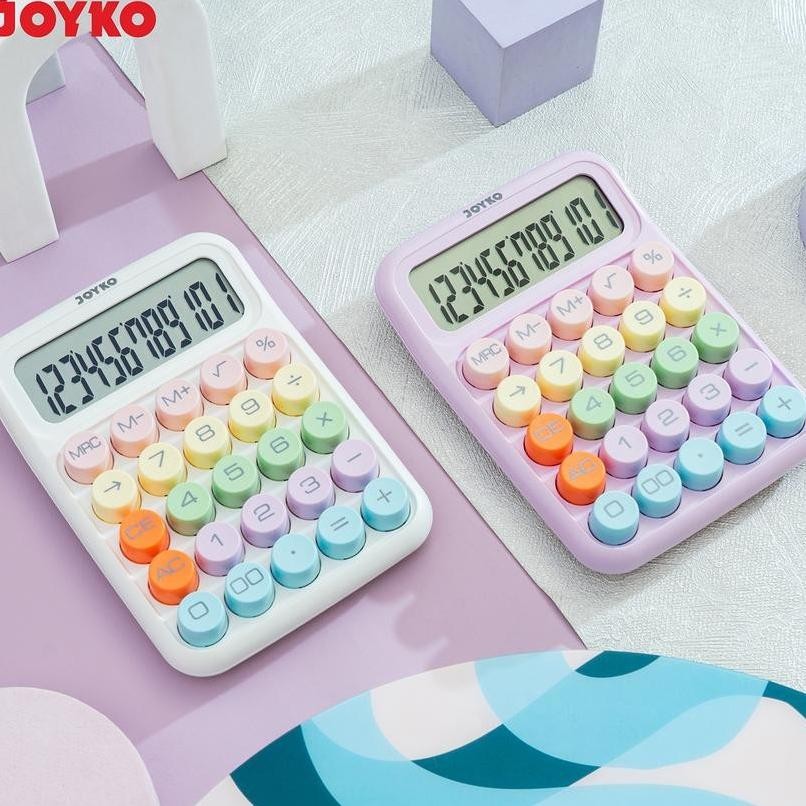 

Kalkulator Rainbow Joyko Cc76Co Calculator Pastel Tombol Fancy Korea Cc 76Co