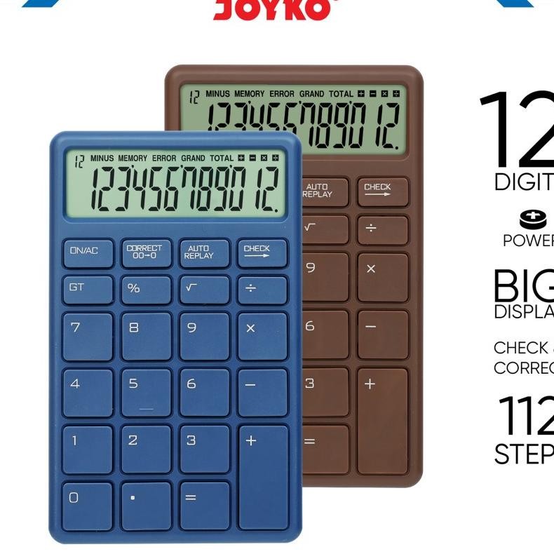 

Kalkulator Joyko Cc 55Co Calculator Che Correct Cek Ulang 12 Dit Color
