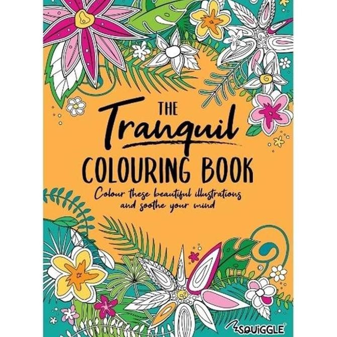

[Squiggle] UK Tranquil Adult Colouring Book (Buku Mewarnai Dewasa) KJ