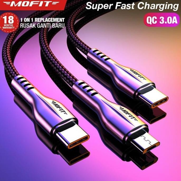 Kabel Data MOFIT M180 Quick Charge 3.0 - 1m 2m 3m