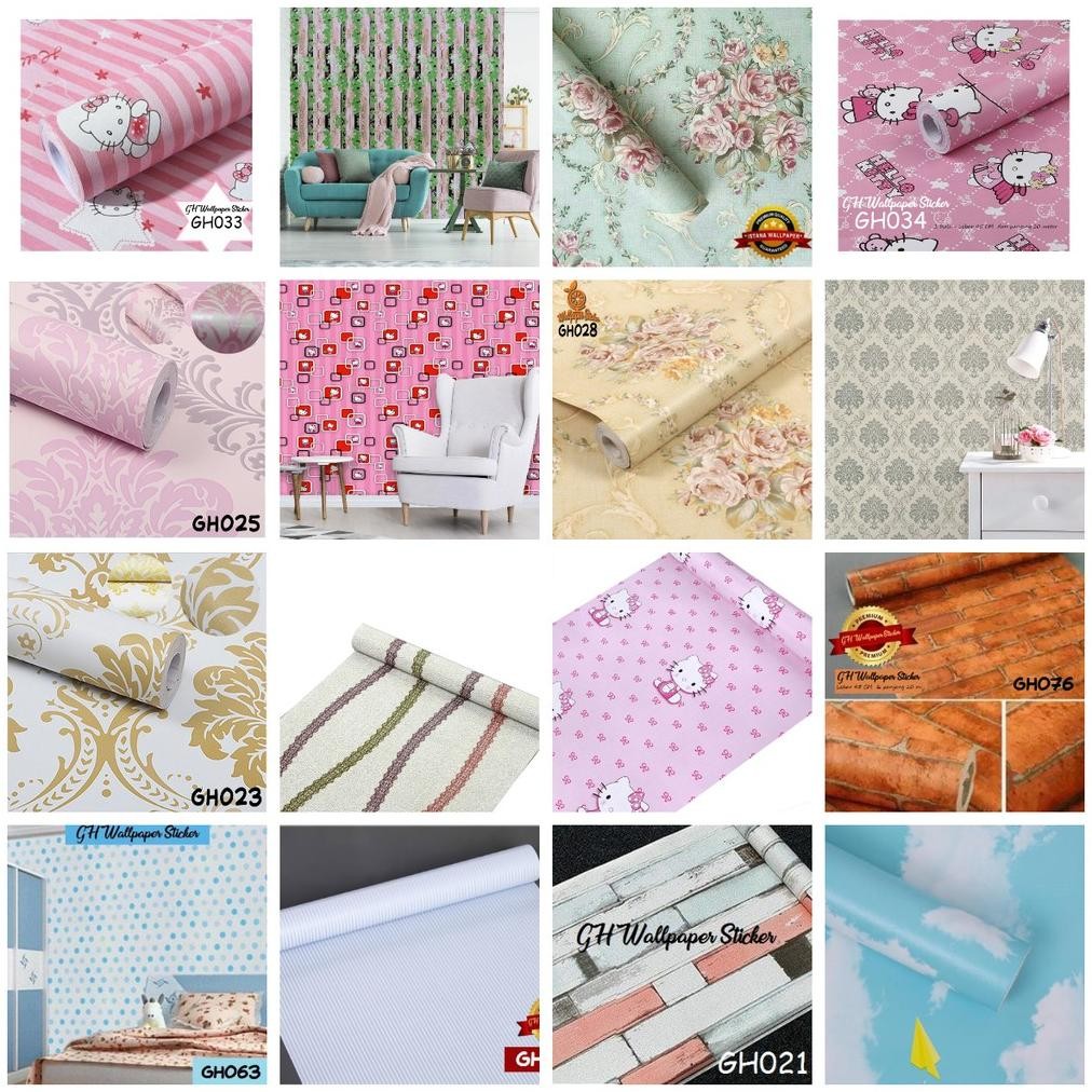 Wallpaper Dinding Kamar Tidur Wallstiker Elegan Wallpaper Stiker 8 meter homewallpapershop