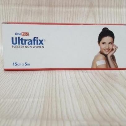 Ultrafix 15 cm x 5 m Onemed / Plester Luka Ultarix 15x5 / Plester Non Woven / Plester Tahan Air Ples