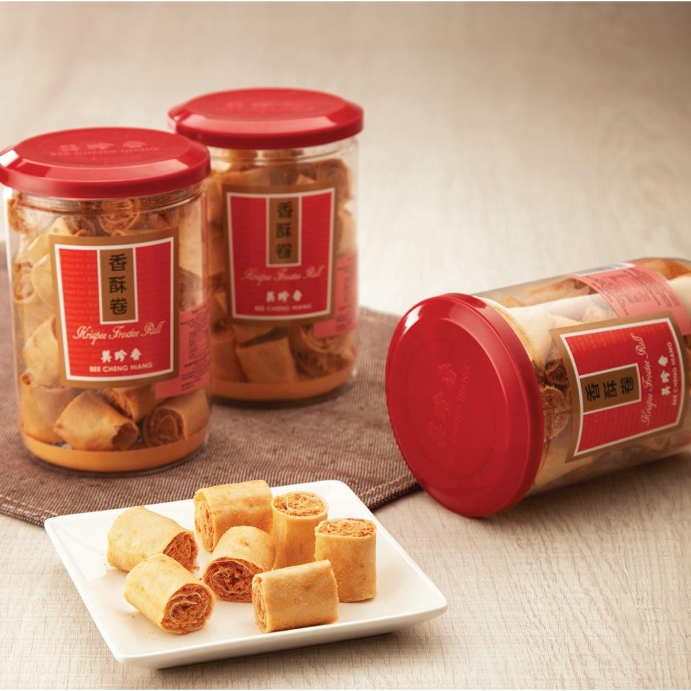 

Bee Cheng Hiang Krispee Frostee Roll Bottle | Lumpia Abon Babi Botol 165 gram