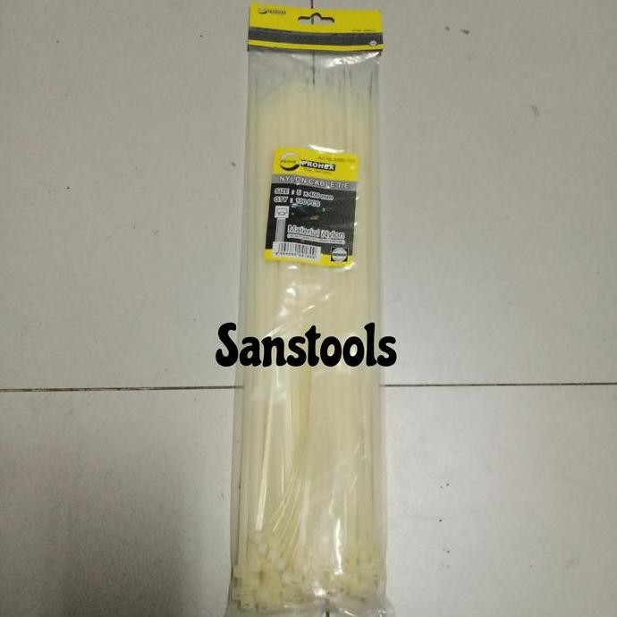 

Nylon cable ties Prohex 5 x 400mm kabel tie 40cm 4580-151 - putih