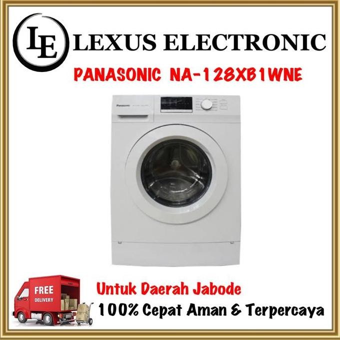 NEW MESIN CUCI FRONT LOADING PANASONIC NA-128XB1WNE NA128XB1WNE NA128