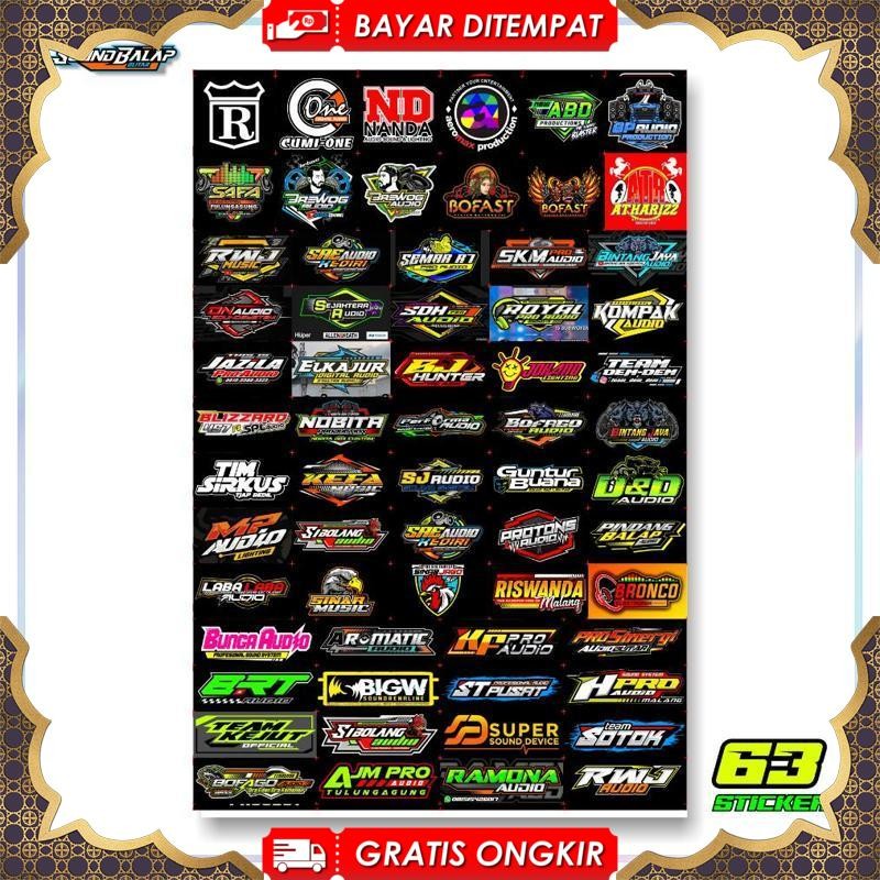 

Termurah 8.8 Stiker Sound System Vynil Anti Air Isi 63/56/55 Sticker Faskho Brewog Brengos Bj Hunter Av94