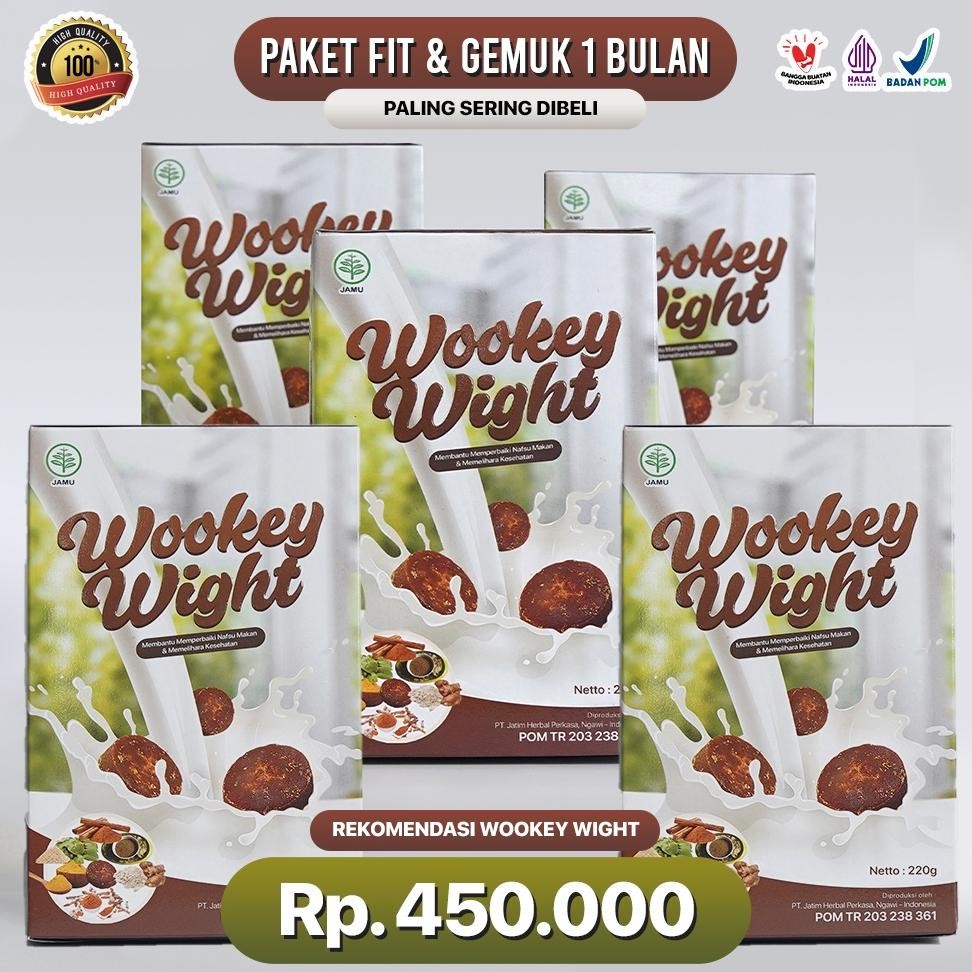 

Wookey Weight - Susu Penambah Berat Badan 5pcs Paket Fit dan Gemuk