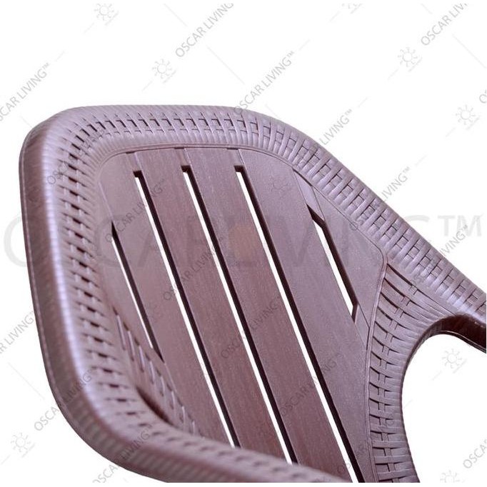 Terbaru Kursi Pendek Tabitha Kst03 | Kursi Plastik Rotan Sender Teras Rumah