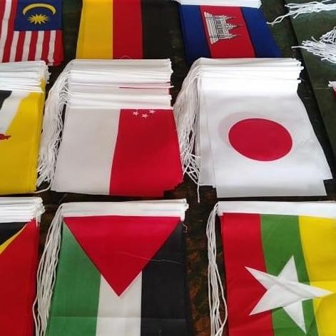 Bendera Meja Asean Satu Set Bendera Asean