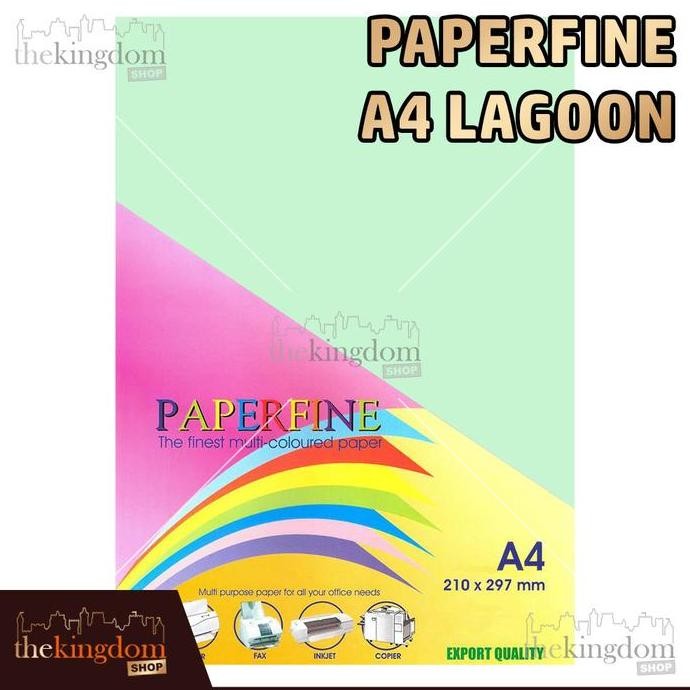 

TERBARU - Paperfine Kertas HVS Warna A4 Lagoon / Isi 500 Lembar 130