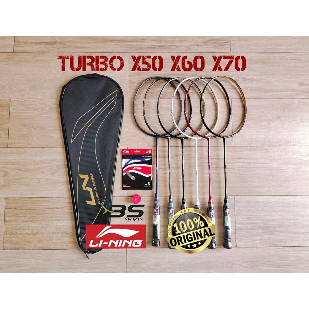 Raket Badminton Lining TURBO X50 G5 TURBO X60 G5 TURBO X70 G5 Original Nugi