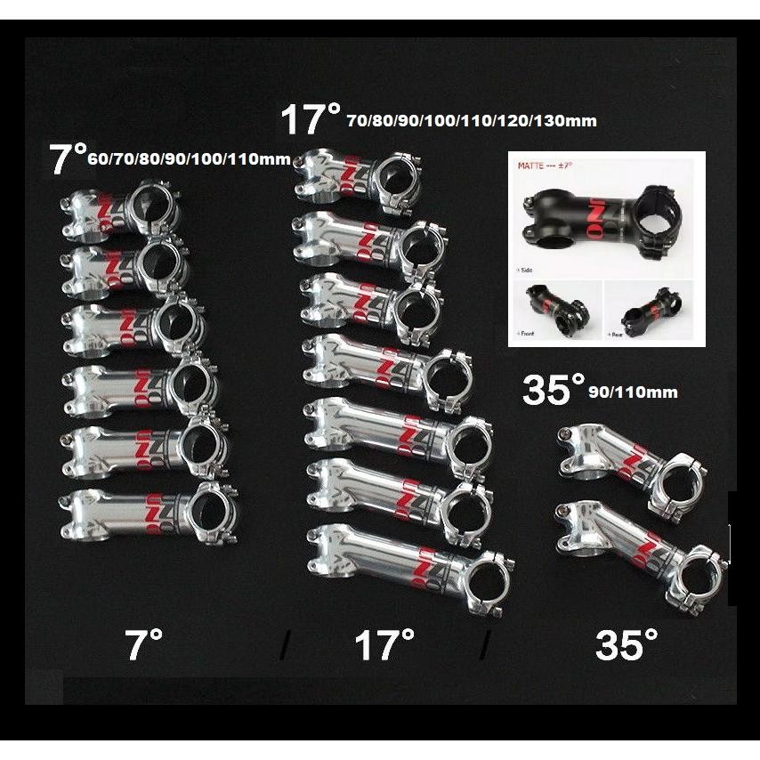 Stem Sepeda UNO CHROMOLY 60 70 80 90 100 110 120 mm 7 17 35 Derajat 6 7 8 9 10 cm MTB Road Bike XC O