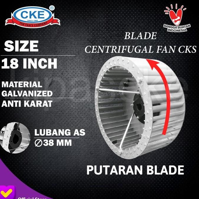 Blade Blower 18" Baling Blower Centrifugal Fan Wheel Sirocco (Kiri) Seo