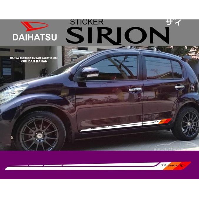 STICKER DAIHATSU SIRION AKSESORIS DAIHATSU SIRION murah