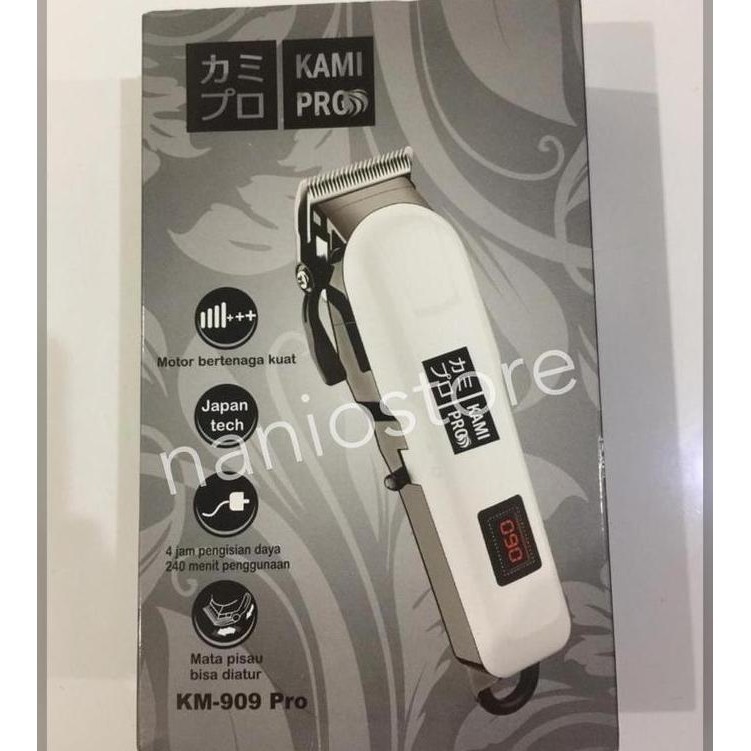 Termantab] Alat Cukur Rambut Kamipro KM-909 Pro Charger