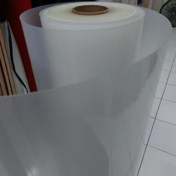 New  Fiber Penutup Pagar Putih Semi Clear Polos Super Tebal