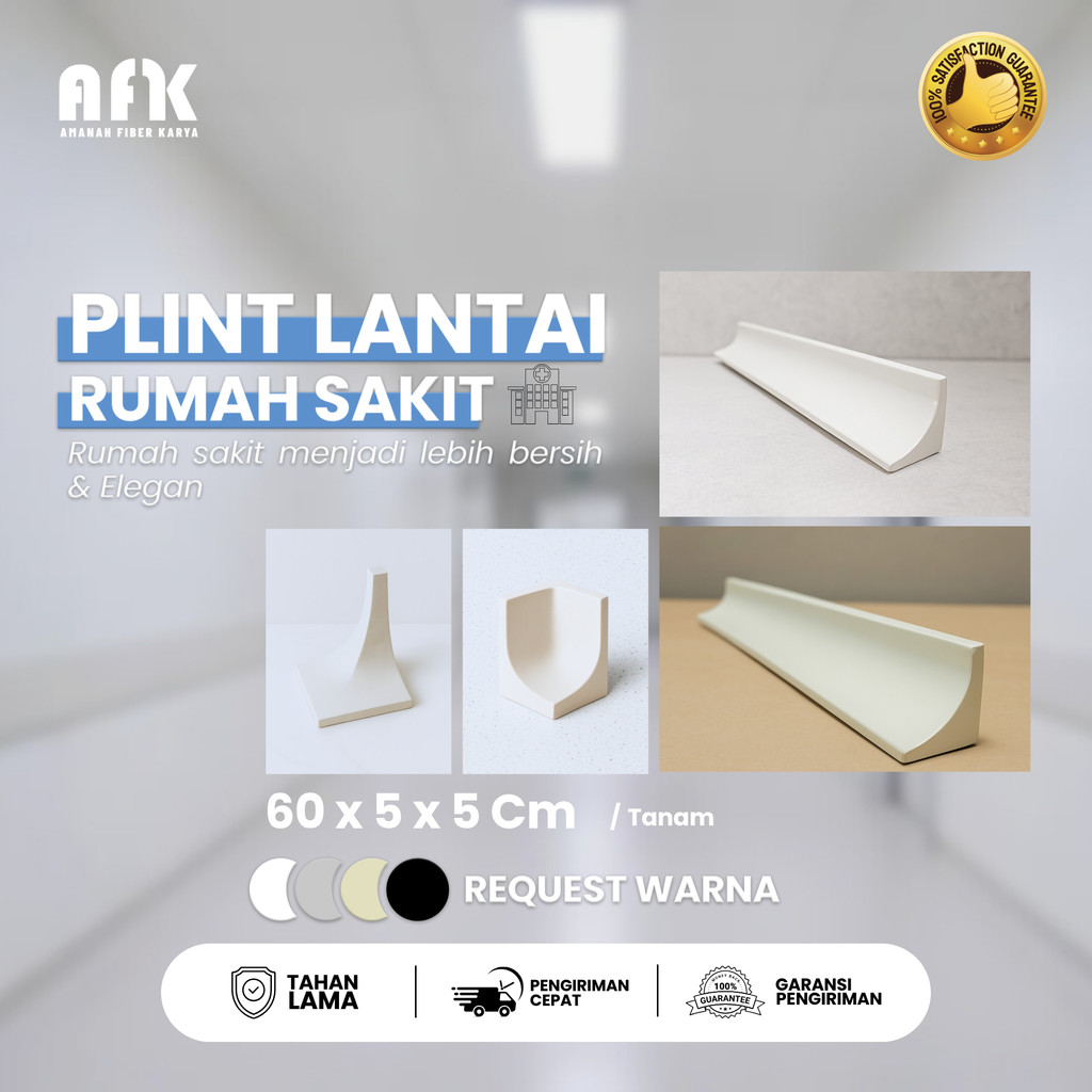 Plint Lantai Plint Rumah Sakit Skirting Board FIber List Lantai Curving
