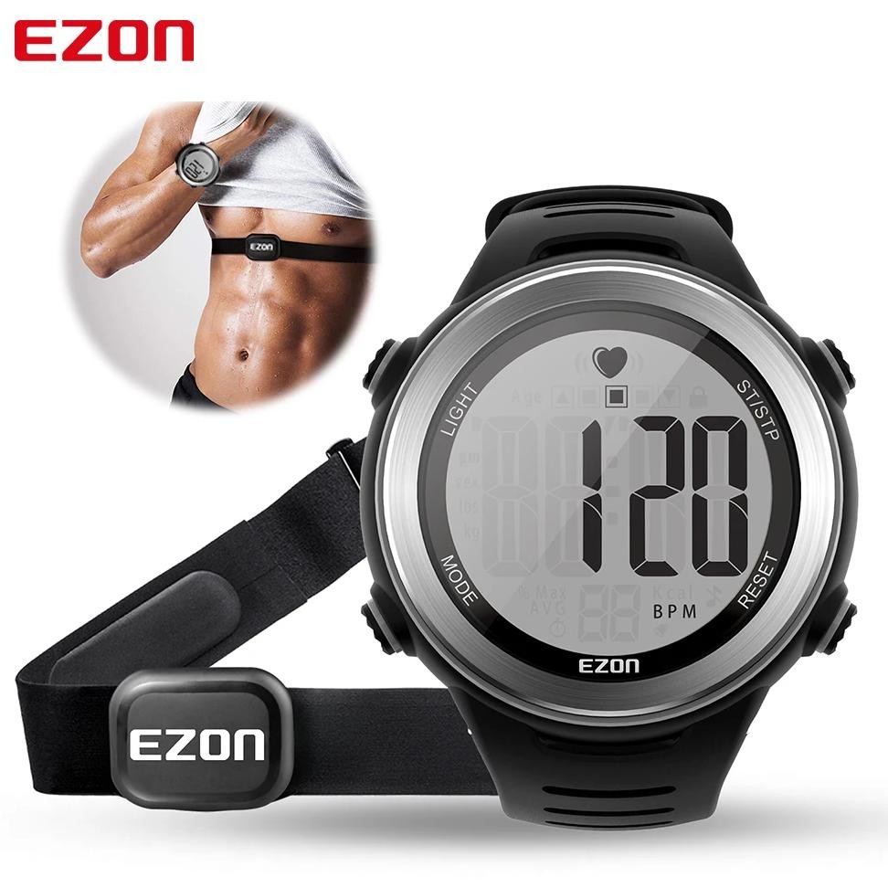 Ezon T007  Heart Rate Monitor And Chest Strap, Exercise Heart Rate Monitor, Sports Watch With Hrm, W