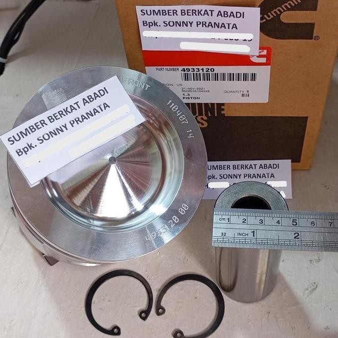 CUMMINS 4933120 3973265 PISTON COMPLETE WITH AND CIRCLE CLIP 6745-31-2110 6745312110 6745 31 2110 - 